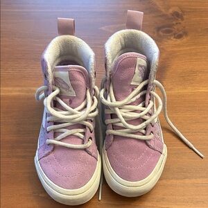 Vans Kids Lavender High-Top Sneakers